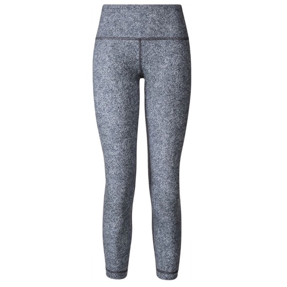 Lululemon Wunder Under Crop III in Rio Mist White Black Size 6 - Picture 1 of 10